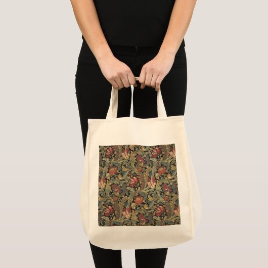Rich Floral Tapestry Brocade Antiek Classic Tote Bag (Voorkant (product))