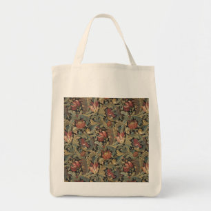 Rich Floral Tapestry Brocade Antiek Classic Tote Bag