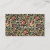 Rich Floral Tapestry Brocade Antiek Classic Visitekaartje (Achterkant)