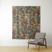 Rich Floral Tapestry Brocade Antiek Classic Wandkleed (In situ)
