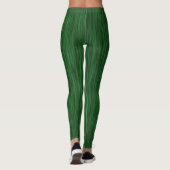Rich Forest Green Woodgrain Elegant Leggings (Achterkant)