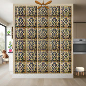 Rich Gold Blauw Grieks Backsplash Tegeltje