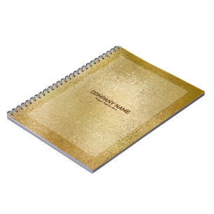 Rich Gold Iridescent shimmering glass texture note Notitieboek