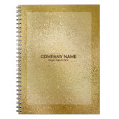 Rich Gold Iridescent shimmering glass texture note Notitieboek (Voorkant)
