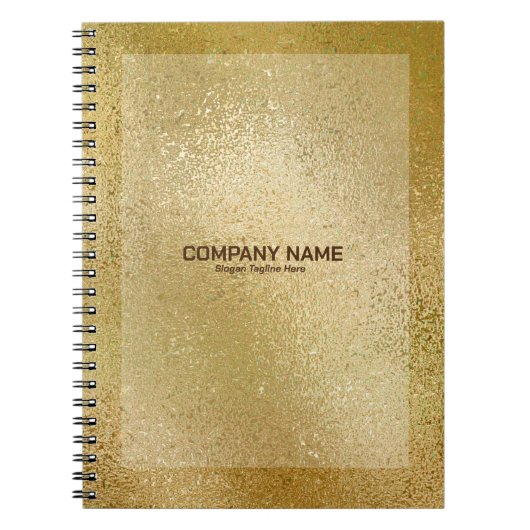 Rich Gold Iridescent shimmering glass texture note Notitieboek (Voorkant)