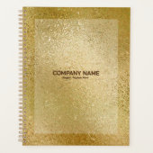 Rich Gold Iridescent shimmering glass texture note Planner (Voorkant)