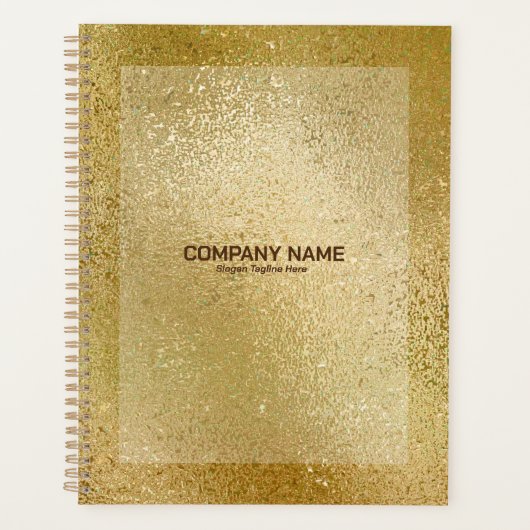 Rich Gold Iridescent shimmering glass texture note Planner (Voorkant)