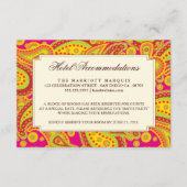 Rich Gold Paisley Pattern Party Enclosure Card Informatiekaartje (Voorkant)