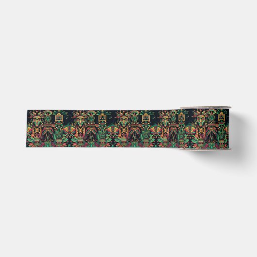 Rich Green "Ancestral Paradigm" Ribbon Spool 2yd Grosgrain Lint (Voorkant)