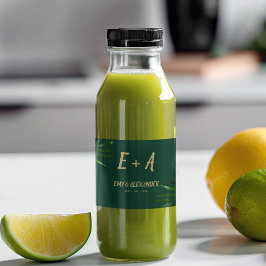 Rich Green Golden Likeurfles Etiket