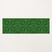 Rich Green Modern Fractal Pattern Yogamat (Achterkant (horizontaal))