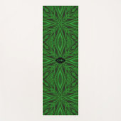 Rich Green Modern Fractal Pattern Yogamat (Voorkant)