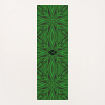 Rich Green Modern Fractal Pattern