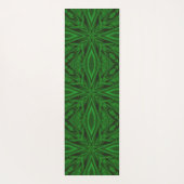 Rich Green Modern Fractal Pattern Yogamat (Achterkant)