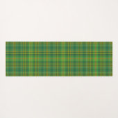 Rich Green Tartan Yogamat (Achterkant (horizontaal))