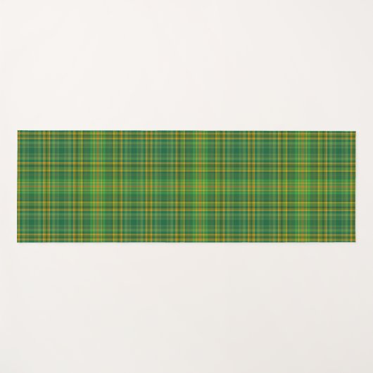 Rich Green Tartan Yogamat (Voorkant (horizontaal))