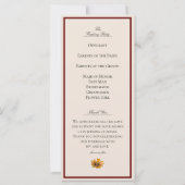 Rich Herfst Florals Wedding Programme (Achterkant)