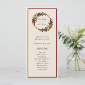 Rich Herfst Florals Wedding Programme (Staand voorkant)