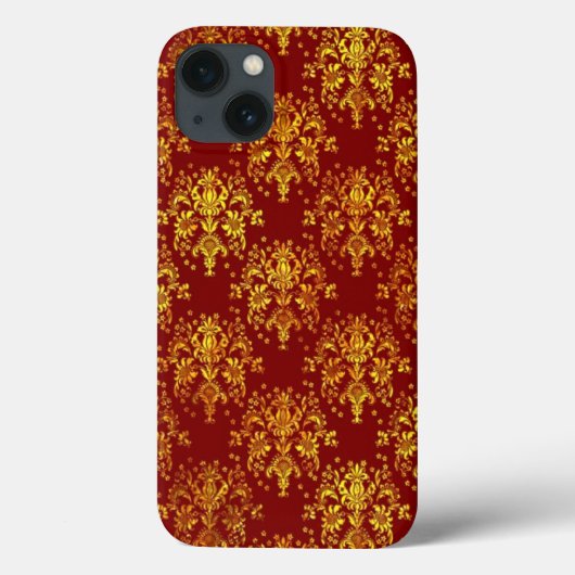 Rich Holiday Damask Case-Mate iPhone Case (Achterkant)
