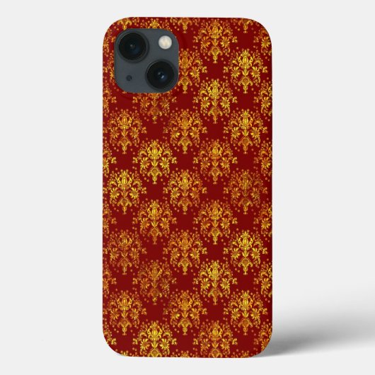 Rich Holiday Damask Case-Mate iPhone Case (Achterkant)