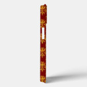 Rich Holiday Damask Case-Mate iPhone Case (Achterkant / Rechts)