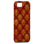 Rich Holiday Damask Case-Mate iPhone Case (Back/Rechts)