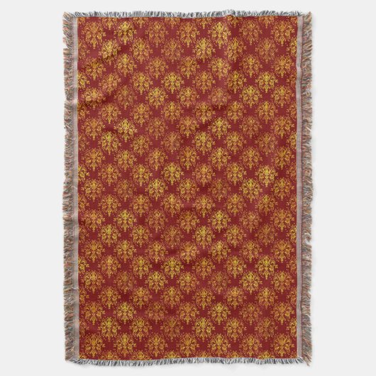 Rich Holiday Damask Deken (Voorkant Verticaal)