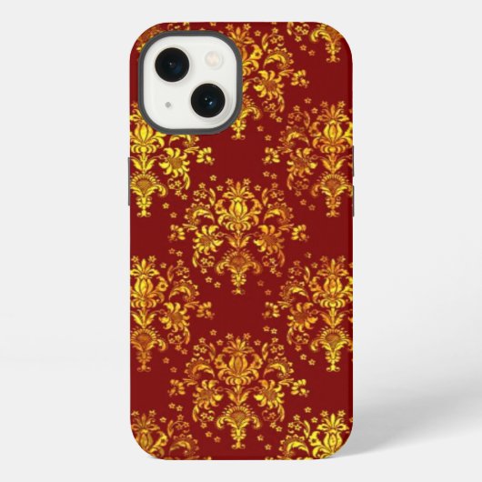 Rich Holiday Damask iPhone Hoesje (Achterkant)