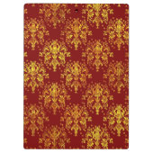 Rich Holiday Damask Klembord (Achterkant)