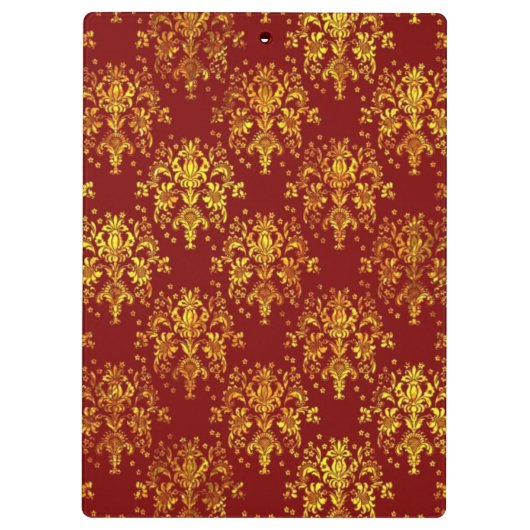 Rich Holiday Damask Klembord (Achterkant)