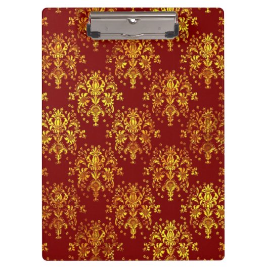Rich Holiday Damask Klembord (Voorkant)