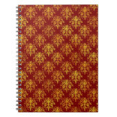 Rich Holiday Damask Notitieboek (Voorkant)