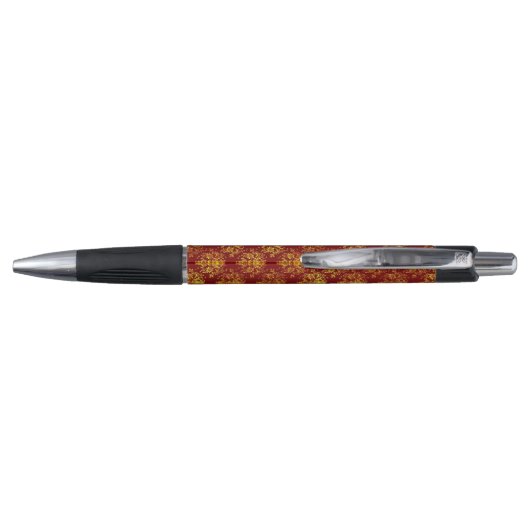Rich Holiday Damask Pen (Achterkant)