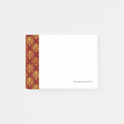 Rich Holiday Damask Post-it® Notes (Voorkant)