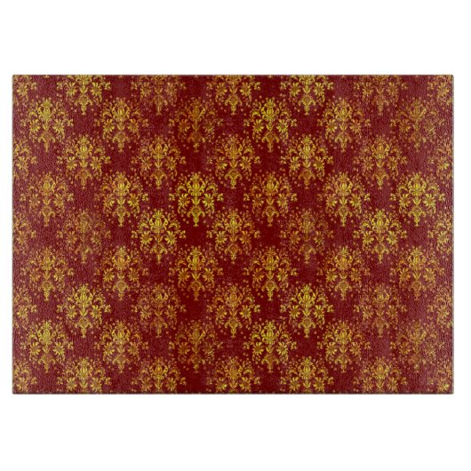 Rich Holiday Damask Snijplank (Voorkant)
