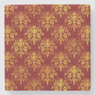 Rich Holiday Damask Stenen Onderzetter