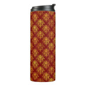 Rich Holiday Damask Thermosbeker (Gedraaid links)