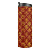 Rich Holiday Damask Thermosbeker (Geroteerd rechts)