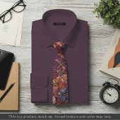 Rich Impressionist Floral Necktie Stropdas