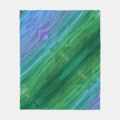 Rich indigo, deep green, and amethyst fleece deken (Voorkant)