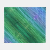 Rich indigo, deep green, and amethyst fleece deken (Voorkant (Horizontaal))
