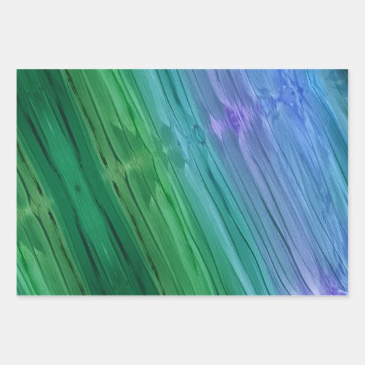 Rich indigo, deep green, and amethyst inpakpapier vel (Voorkant)