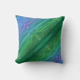 Rich indigo, deep green, and amethyst kussen