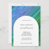 Rich indigo, deep green, and amethyst Wedding Kaart (Voorkant)