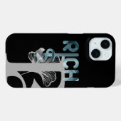 RICH iPhone Cases Trend Abstract Blue Ocean (Achterkant (horizontaal))