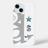 RICH iPhone Cases Trend Abstract Blue Ocean (Achterkant)