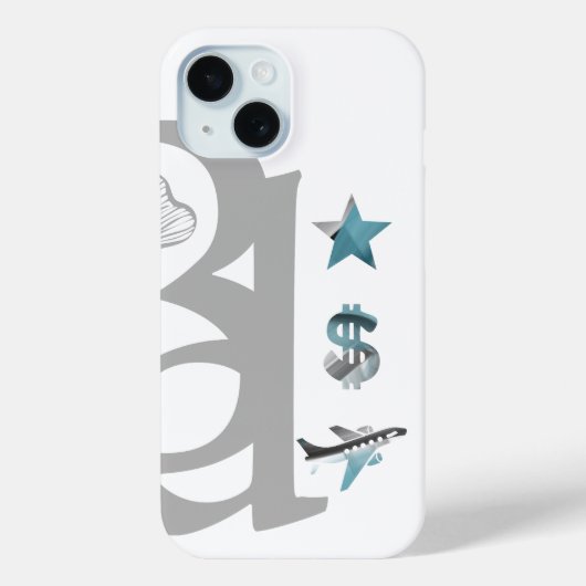 RICH iPhone Cases Trend Abstract Blue Ocean (Achterkant)