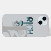 RICH iPhone Cases Trend Abstract Blue Ocean (Achterkant (horizontaal))