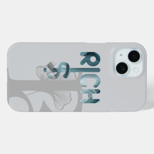 RICH iPhone Cases Trend Abstract Blue Ocean (Achterkant (horizontaal))