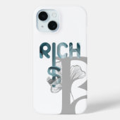 RICH iPhone Cases Trend Abstract Blue Ocean (Achterkant)